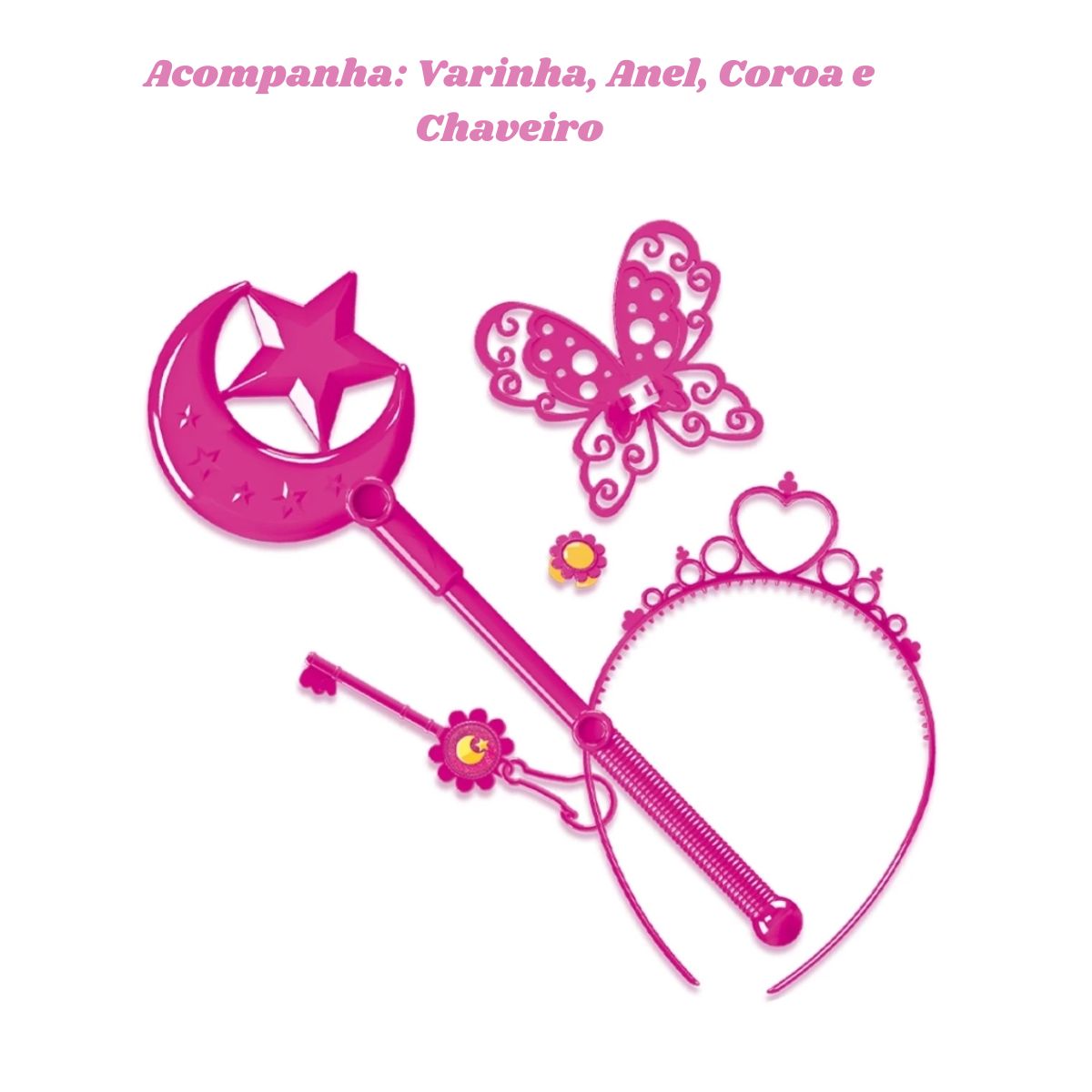 Castelo Das Fadas Judy Com Acessórios E Luz - Samba Toys Castelo Das Fadas Judy Com Acessórios E Luz - Samba Toys